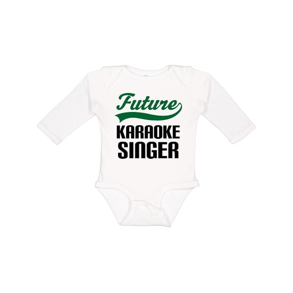 Inktastic Future Karaoke Singer Boys Long Sleeve Baby Bodysuit