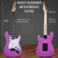 thumbnail image 3 of Guitarra eléctrica LyxPro Retro Purple con amplificador de 20 W y accesorios, 3 of 7