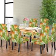 thumbnail image 2 of Halloween Dining Chair Slipcovers Removable Set of 6 Orange Pumpkins Decorative Chair Covers for Office Kitchen Dining Room, 2 of 5