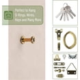 thumbnail image 2 of Mr. Pen- Bear Claw Hangers, 50 Pack, 4-in-1 Hanging Screws for D-Rings, Picture Hangers, Gold, 2 of 8