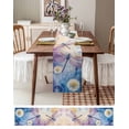 thumbnail image 3 of Purple Summer Dragonfly Table Runner 72 Inches, Spring Floral Watercolor Bed Runner Dresser Scarves Tabletop for Indoor Outdoor Parties/Ceremony/Banquet, 14" x 72", 3 of 8