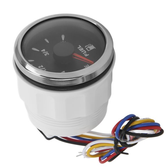 52MM Fuel Level Gauge 0-190 Ohm Fuel Tank Meter 7 Color Backlight Car Boat RV Yacht