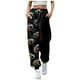 thumbnail image 2 of WILLBEST Pantalones Casuales Para Mujer: Elegante Diseño de Cintura Alta Con Bolsillo y Cordón Para Un Ajuste Relajado, Ideales Para Uso Diario y Para Combinar Con Estampados de Halloween., 2 of 4