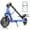 Blue, variant on 350W Electric Scooter for Adults, 19 MPH Top Speed, 21-28Mile Range, 10”Solid Tires, Folding Commuting E-Scooter with Dual Shock Absorption, Dual Braking Blue