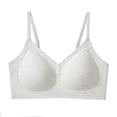 thumbnail image 3 of Shrysg Women's Lace Seamless Racerback Bra with Straps and No Underwire for Comfortable Everyday Wear Gray, 3 of 3