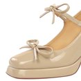 thumbnail image 4 of Women's Pumps High Heel 9CM Patent Leather Fashion Bowknot Shoes Wedding Party, 4 of 5