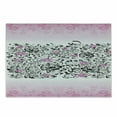 thumbnail image 1 of Black and Pink Cutting Board, Curly Romantic Flowers in Pinkish Colors Pattern, Decorative Tempered Glass Cutting and Serving Board, in 3 Sizes, by Ambesonne, 1 of 2