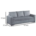 thumbnail image 2 of Pemberly Row 85 Inch Convertible Pull Out Sofa Bed Gray Corduroy, 2 of 11
