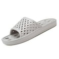 thumbnail image 2 of Men and Women Shower Shoes Slide Holes Bath Slipper Bathroom Sandal Pool Gym College Dorm Non-Slip, 2 of 6