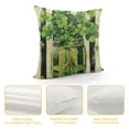 thumbnail image 4 of Nawypu  St Patricks Day Pillow Covers Spring Green Vases Lucky Clover Black Stripes Decorative Throw Pillow Cases Outdoor Farmhouse Decoration for Sofa Couch Bed, 4 of 5