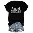 thumbnail image 1 of Fgnfyis T-Shirt Décontracté à Imprimé Graphique pour Femmes, Col Rond, Manches Courtes, Noir TG, 1 of 3