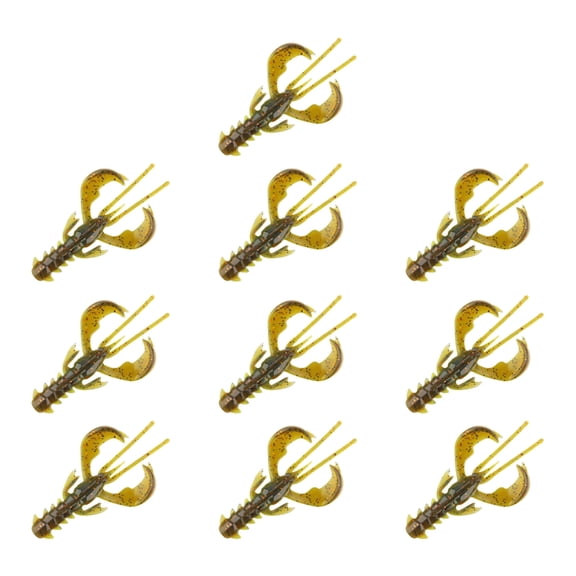 10Pcs Fishing Lures, Soft Crawfish Fishing Craw Baits Crawfishes Lures Lobster Shrimp Swimbaits for Freshwater Saltwater