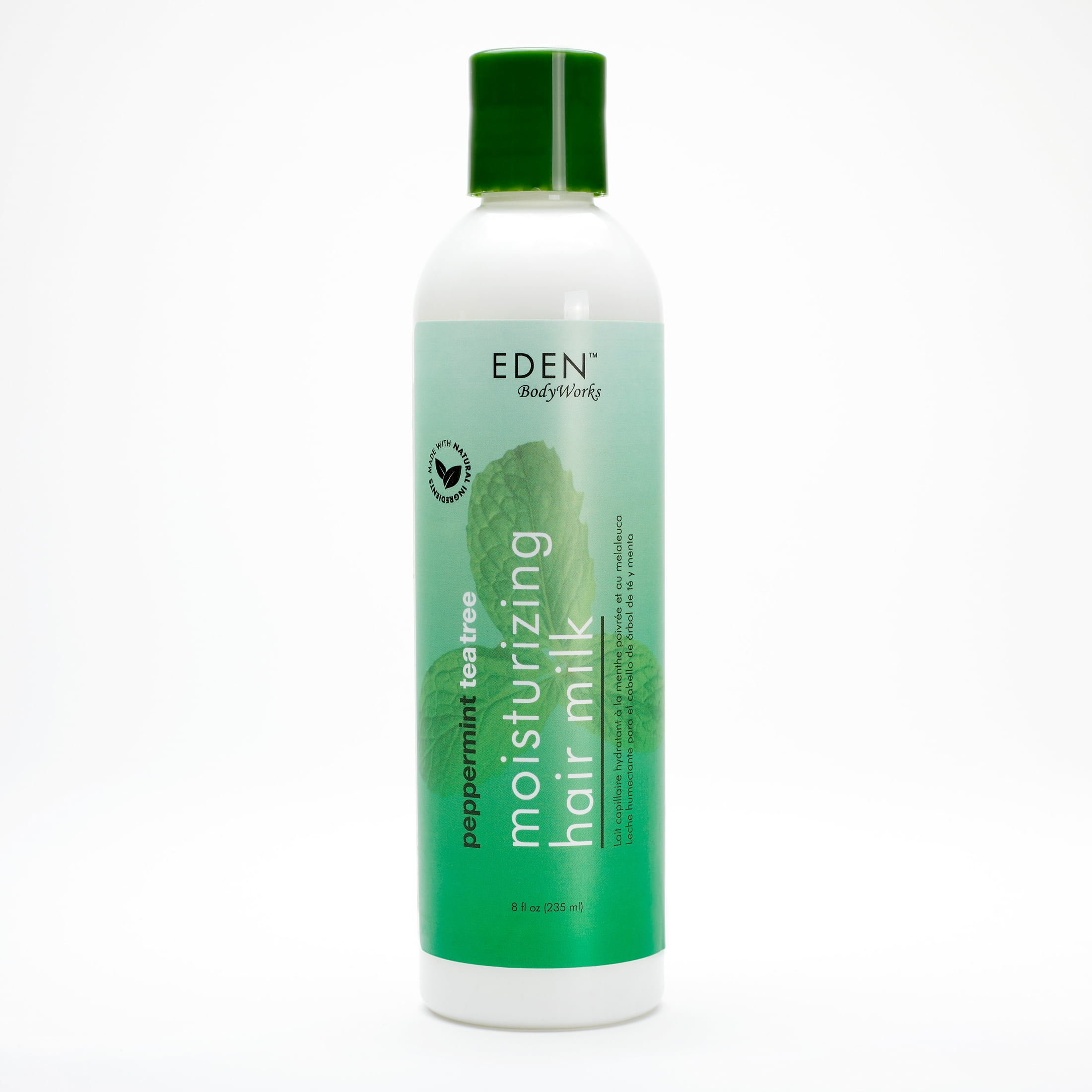 Eden BodyWorks Peppermint Tea Tree All Natural Hair Milk 8 fl. oz. Bottle -  