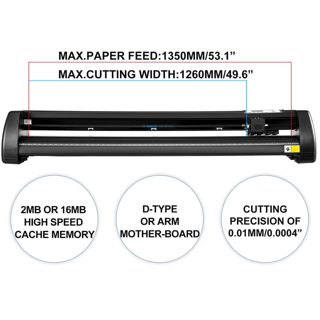 Máquina Cortadora de Vinilo 1,350 mm Plotter de Corte de Vinilo con Control Digital