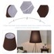 thumbnail image 5 of ColoMX Pantalla de tela: Lámpara de mesa pequeña - Cubierta decorativa para lámpara de araña, ideal para la sala de estar, el dormitorio y la decoración de hoteles., 5 of 7