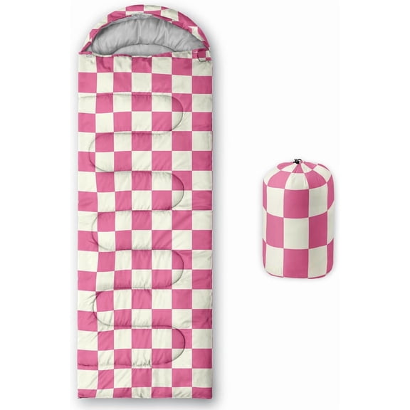 Sleeping Bags for Adults and Kids Backpacking Camping Sleeping Bags for Girls and Boys Lightweight Waterproof Cold/Warm Sleeping Bag for All Season