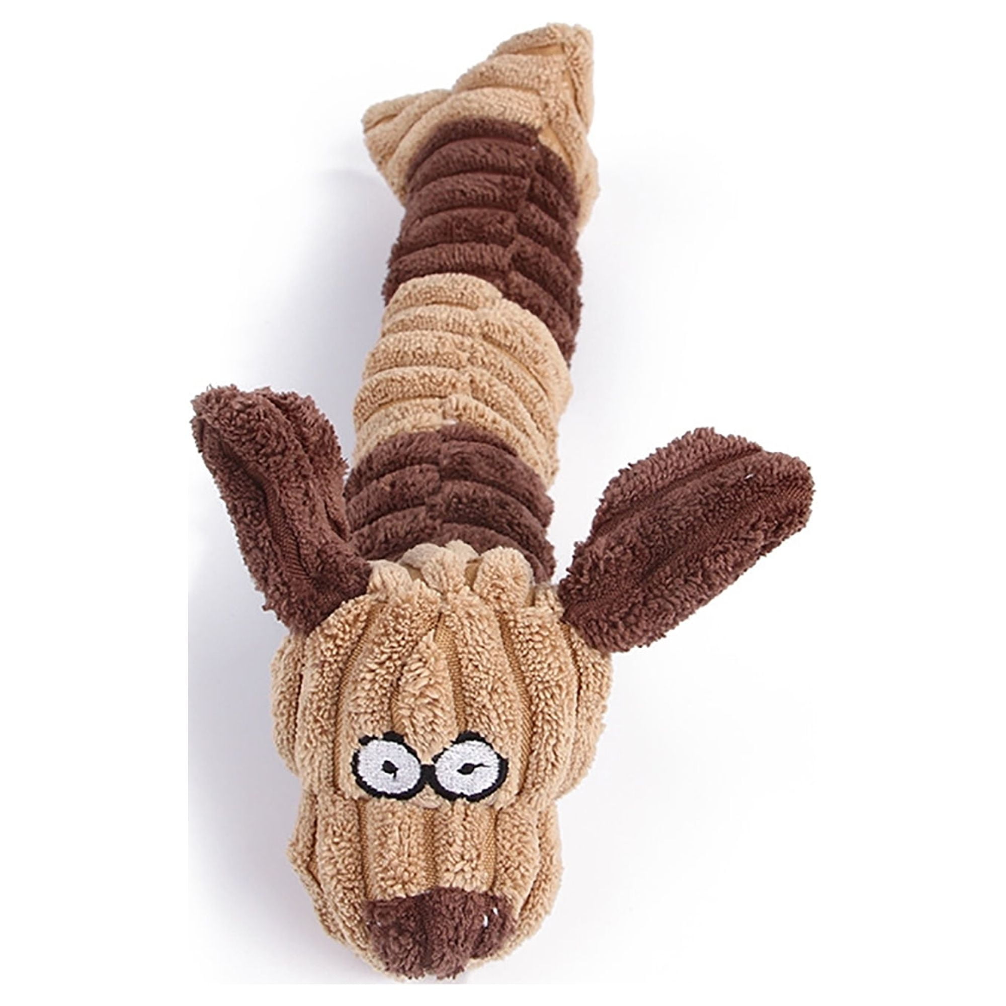 Kepooman No Stuffing Squeaky Dog Toy for Small Medium Large Dog, Pet Plush Animals Chew Toy for Teething Chewing and Playtime, Single, Dog Kepooman No Stuffing Squeaky Dog Toy for Small Medium Large Dog, Pet Plush Animals Chew Toy for Teething Chewing and Playtime, Single, Dog