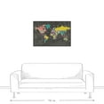 thumbnail image 3 of Creative Products Colorful Map 36x24 Canvas Wall Art, 3 of 5