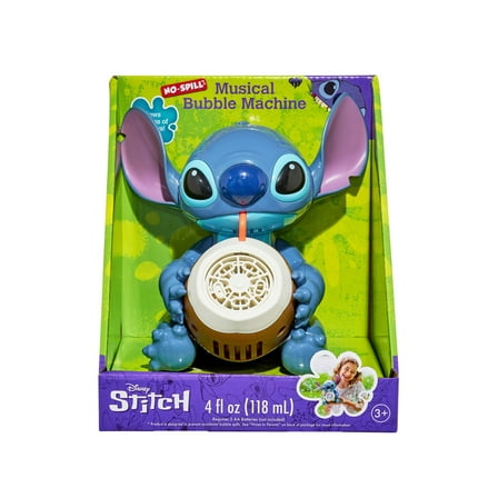 Little Kids Inc. Disney Stitch Musical Bubble Machine, Ages 3 and up