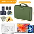 thumbnail image 6 of Fireproof File Organizer with Lock, Hard-Shell Case Fireproof Document Box with 13 Pocket Accordion File Folder, Portable Home Office Travel Safe Storage for Important Documents Laptop Green, 6 of 16