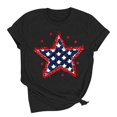 thumbnail image 4 of Patriotic Shirts for Women American Flag Shirt 4th of July Tshirt Graphic Tees Casual Short Sleeve Tee Top, 4 of 6