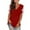 Red, variant on Womens Summer Tops Lace Short Sleeve T Shirts Sexy V Neck Tops Loose Fit Blouse Basic Tops