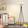 thumbnail image 2 of Elegant Black LED Floor Lamp with Three LED Bulbs, 2 of 6