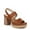 Mid Brown Smooth, variant on SOUL Naturalizer Womens Holly Slingback Platform Sandals - Medium & Wide Width