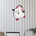 thumbnail image 2 of Reloj de pared para el hogar, reloj con forma de pingüino, reloj de pared para dormitorio, 2 of 6