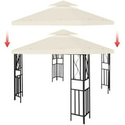 Gazebo Cover Canopy Top Replacement for Patio Garden Cover,Beige ,10'x10'