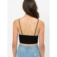 thumbnail image 7 of Made by Olivia Women's Crochet Laced Bralette Crop Cami Top, 7 of 7