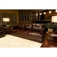 thumbnail image 3 of Emerson Top Grain Leather Sofa in Saddle Color, 3 of 3