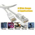 thumbnail image 5 of Cable Leader 6ft Cat6 UTP Ethernet Network Patch Cable Snagless 24AWG Bare Copper, White, 5 of 6