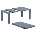thumbnail image 2 of Compamia Pacific 5 Piece Dining set with Extension Table and Sling Arm Chairs Dark Gray Frame Black Sling, 2 of 4