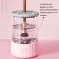 thumbnail image 2 of Transemion Electric Makeup Brush Cleaner Convenient And Effective Fully Automatic Cleaning pink, 2 of 6