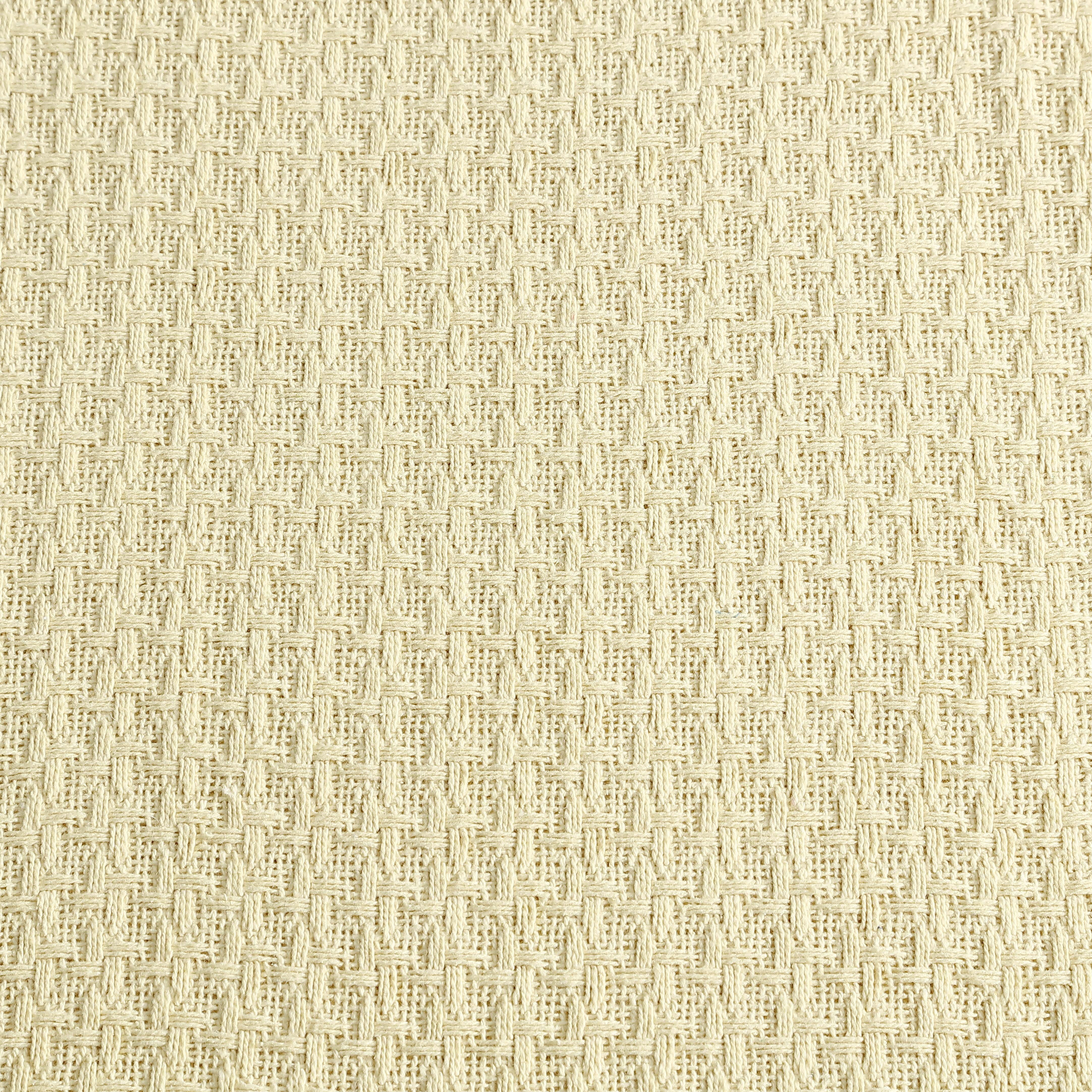 Grand Hotel Woven Cotton Blanket, Twin, Lemon