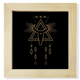 thumbnail image 1 of Patrón de geometría alienígena símbolo totem Pantalla de escritorio de pared de fotograma cuadrado, 1 of 4