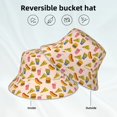 thumbnail image 2 of Fotbe Hamburger Pizza Sombrero Tipo Pescador con Estampado – Sombrero de Sol de Algodón de Moda para Playa, Golf, Pesca, 2 of 6