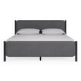 thumbnail image 5 of Modus Furniture Elora Wood and Velvet Upholstered Bed in Jet and Charcoal, 5 of 7