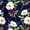 Rose Garden, variant on Jordan Manufacturing 39" x 20" Hydrangea Midnight Navy Floral Rectangular Tapered Outdoor Rocking Chair Cushion Set with Ties