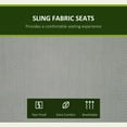 thumbnail image 2 of YYAo Porch Swing Chairs,Patio Porch Swings,3-Seat Outdoor Porch Swing Chair, Patio Swing Glider with Adjustable Canopy, Breathable Seat, Beige, 2 of 13