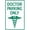Warning Sign 2, variant on Doctor Parking Only Sign - 8"x12" Metal Medical Parking Decor for Home Office Enterprise