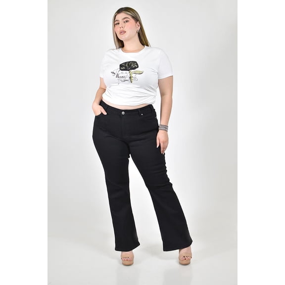 Jeans Bootcut Fit Roman Fashion /Tallas Extras, 0101 (Negro) negro 40