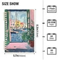 thumbnail image 2 of FORMRS 1-Subject Spiral Notebook 8" x 5" College Ruled 60 Refillable Sheet A5 Hard Cover, 2 Pack, Green Window Sea, 2 of 7