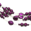 Cousin Acrylic 27" Round Purple Strung Gems, 1 Each