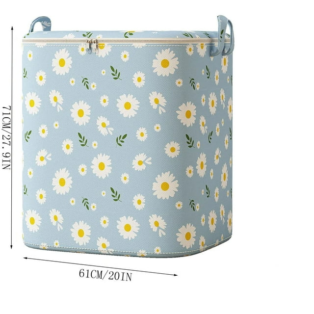 Sac de Rangement pour Vêtements Surdimensionné, Sac de Rangement pour Couette, Boîte de Tri pour Garde-Robe, Sac de Rangement Portable, Sac de Rangement à Fermeture Éclair, Sac en Tissu Non Tissé, Sac Anti-Humidité, Sac à Double Fermeture Éclair, Sac à Poignée Renforcée