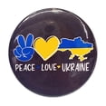 thumbnail image 1 of Wmool Ukraine Badge Ukrainian Flag Pin Baed Badge 44mm Brooch, 1 of 9