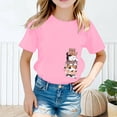 thumbnail image 2 of LUOGENLI T-Shirt pour Filles, Mode Mignonne Imprimée, Décontracté, Col Rond, Manches Courtes, T-Shirt d'Été, Hauts Tendance pour Filles, Été, Plus 2-4 Ans, 2 of 4