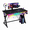 Black, variant on RSPGAME 43" Music Sync Gaming Desk with LED Lights, Gamer Table with Cup Holder & Headphone Hook, X-Shape Home Office PC Computer Desk, Carbon Fiber Black