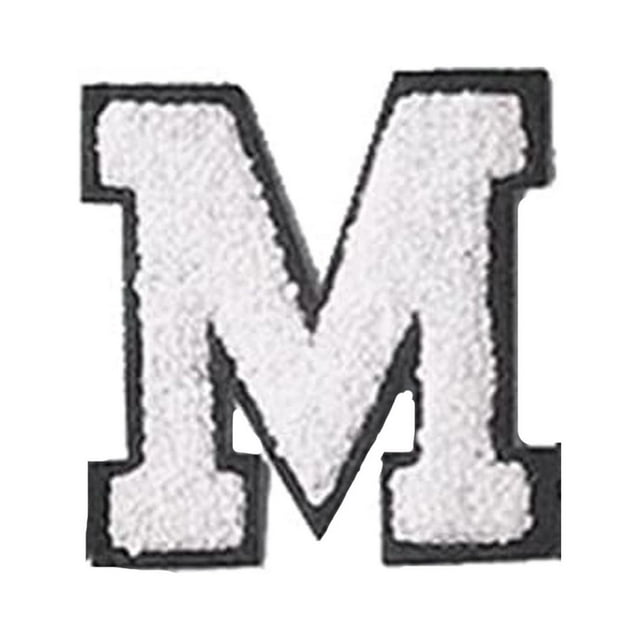 Intimates Accessory Glitters Iron On Letters Sew On Embroidered English Alphabet Applique Adhesive Repair For Fabric Clothing Shirts Jeans